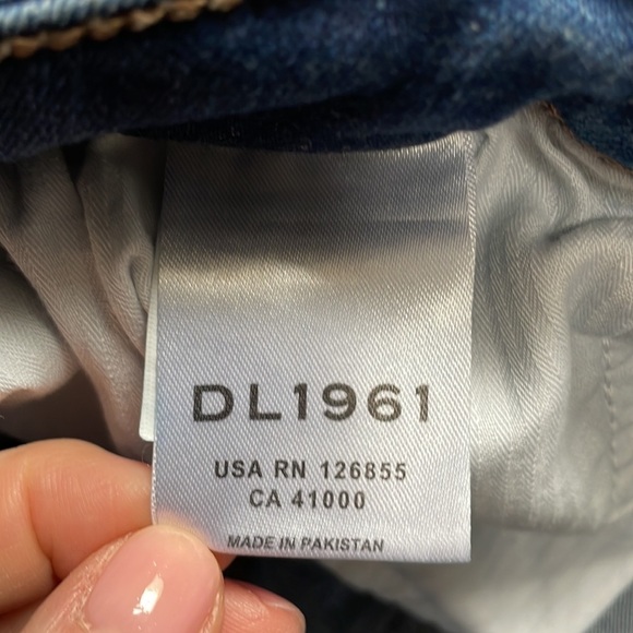 DL1961 Jeans Girls Big Kid 16 Chloe Skinny Medium Wash Stretch Denim Distressed - Picture 15 of 16